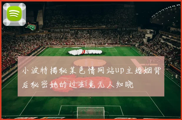 小波特揭秘某色情网站up主婚姻背后秘密她的过去竟无人知晓